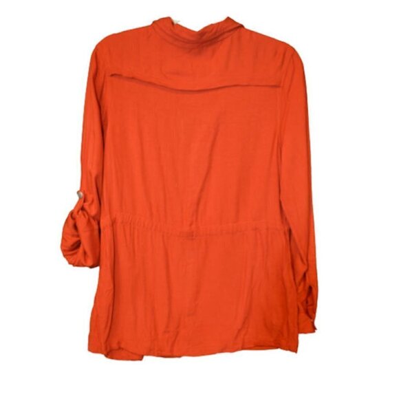 C Est 1946 Rust Front Zipper Drawstring Jacket M - Picture 2 of 3